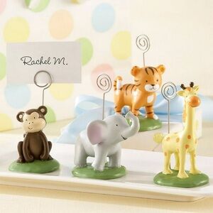 Kate Aspen Born to Be Wild Animal Place Card/Photo Holder set of 4